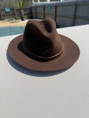 Wellington “Mac Namara” Crushable Wool Fedora Hat made in Europe size 55